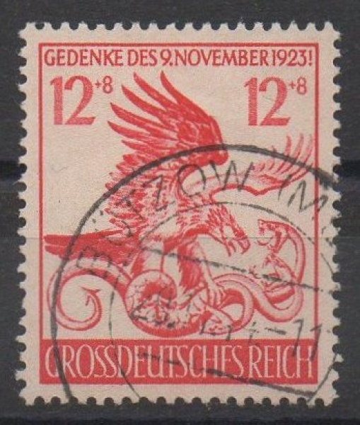 Michel Nr. 906, Marsch zur Feldherrnhalle München gestempelt.